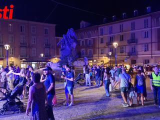 Alcune immagini della Notte Bianca del Palio