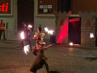 Alcune immagini della Notte Bianca del Palio
