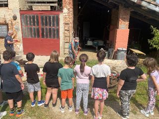 Alcune immagini della giornata passata in cascina