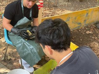 Le immagini della pulizia (Ph Giulia Frontino) Le immagini della pulizia (Ph Giulia Frontino)