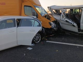 Le immagini del maxi incidente
