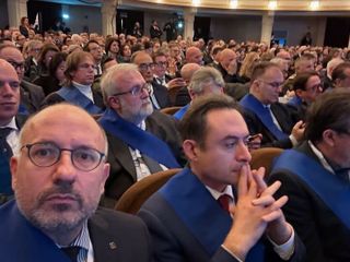Selfie in platea per il presidente Rasero Selfie in platea per il presidente Rasero