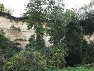la parete stratificata nell'ex cava RDB di Villafranca