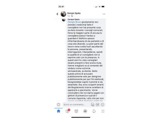 Il commento oggetto di discussione