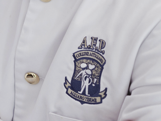 Divisa della scuola alberghiera di Agliano