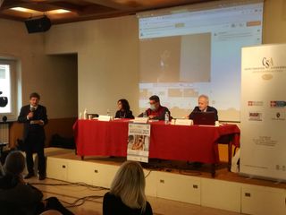 Un momento della presentazione del dossier immigrazione