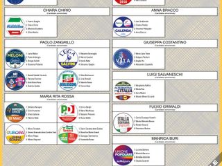 Fac simile della scheda per il Senato