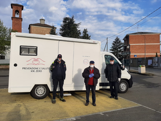 Giampiero Varosio, Presidente Associazione “Prevenzione e salute km zero”, Graziano Bufalo, Coordinamento Prot. Civile