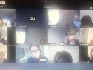 Un momento dell'incontro online