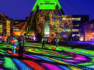 Il parco del sito delle miniere di Zollverein