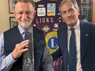 L'omaggio del presidente Ligresti al prof. Gerbi