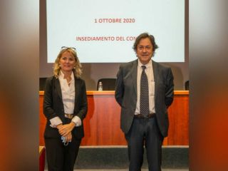 Il presidente Coscia con la dottoressa Panzeri