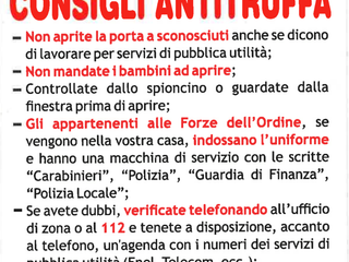 I consigli anti truffa dei carabinieri