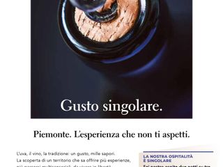 Uno dei soggetti della campagna stampa Gusto