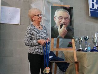 La vedova di Franco Balladelli ritratta in occasione di una precedente edizione del Memorial (Merfephoto)