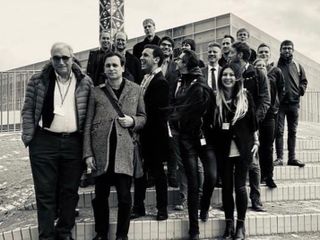 Milena Anfosso in una foto di gruppo