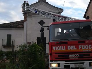 L'intervento dei vigili del fuoco