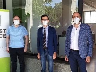 Il sindaco Rasero, il presidente della Provincia Lanfranco e il direttore Ente Turismo Carbone Il sindaco Rasero, il presidente della Provincia Lanfranco e il direttore Ente Turismo Carbone