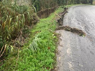 La frana tra Canelli e Cassinasco