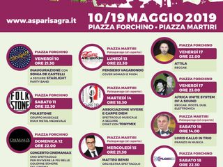 La locandina dell'edizione 2019 della manifestazione