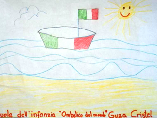 Alcuni dei disegni realizzati dai bambini nell'ambito dell'iniziativa. Sono opera, rispettivamente, di Cristel Guza (Baldichieri), Martina Pegorin (Nizza Monferrato) e Pietro Ferro (Chiusano)