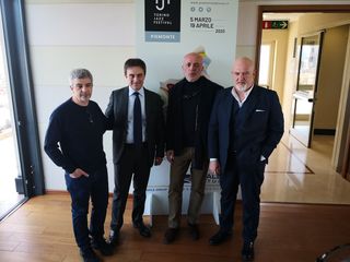 Gli organizzatori della rassegna a margine della conferenza stampa di presentazione