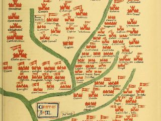 Mappa del territorio di Asti nel Codex