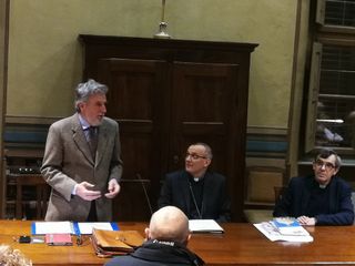 Michelino Musso Direttore Ufficio Diocesano Comunicazioni Sociali, Monsignor Prastaro, Marco Andina vicario generale della Diocesi di Asti Michelino Musso Direttore Ufficio Diocesano Comunicazioni Sociali, Monsignor Prastaro, Marco Andina vicario generale della Diocesi di Asti