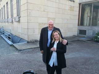 La leader di Fratelli d'Italia con Guido Crosetto, coordinatore regionale del partito