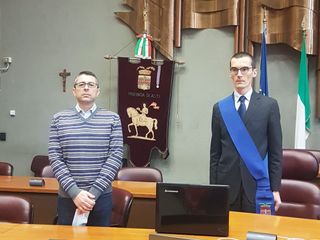 Il presidente della Provincia Paolo Lanfranco (a destra) con il Segretario Generale dell'ente Formichella