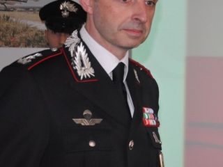Il tenente colonnello Breda, comandante dell'Arma astigiana