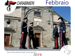 L'immagine, scattata da un militare della Stazione di Roccaverano, inserita nella versione da tavolo dell'annuario