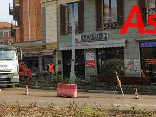 Tecnici al lavoro, stamattina, per il ripristino della tubatura