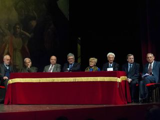 Nella foto di Franco Rabino, l'ex presidente Ghia e Stefano Bertone