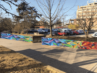 Il rendering del murales che verrà realizzato