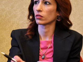 Manuela Caracciolo alla presentazione del libro