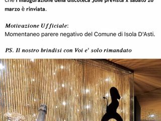 Il post della discoteca