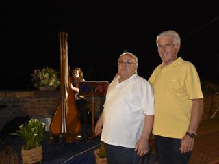 Da sx il presidente della Proloco Gilberto Pavanello e il sindaco di Villa S. Secondo Luigino Barrera