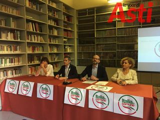 Da sinistra: Matilde Casa, Federico Pizzarotti, Andrea Ferrua e Monica Cerutti
