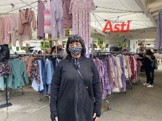 Raffaella Gigliodoro, questa mattina al mercato