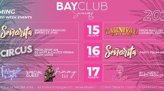 La settimana di Ferragosto a Sanremo: gli eventi da non perdere al Bay Club