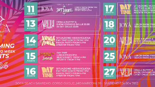 La settimana di Ferragosto a Sanremo: gli eventi da non perdere al Boca Beach