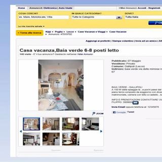 Truffe delle &quot;case vacanza&quot;. Molte le segnalazioni alla Polizia Postale di Asti