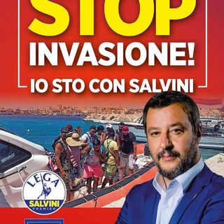 La locandina della campagna leghista