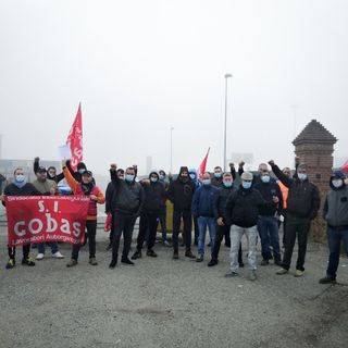 Manifestazione di protesta dei camionisti delle sedi di Villanova e Calamandrana della Logistics Group del gruppo Lottero