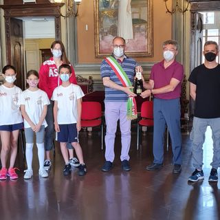 Ricevuti in Municipio gli atleti della Virtus Scherma Asti