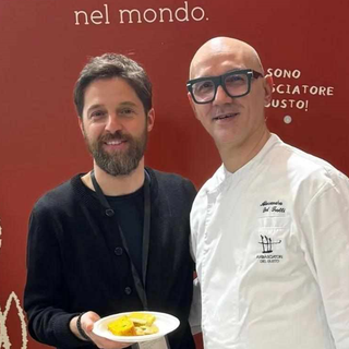 Del Trotti con il proprietario di Ordine contadino