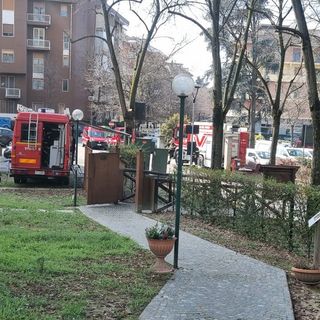 Un momento delle esercitazioni della mattinata