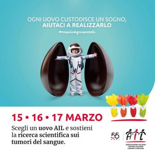 Da venerdì a domenica saranno disponibili anche ad Asti le uova di Pasqua solidali dell'Ail