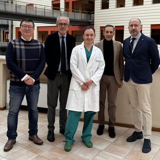 Da sinistra: LV Xiao, Vincenzo Sorisio, Paolo Ossola, Francesco Arena, Maurizio Rasero